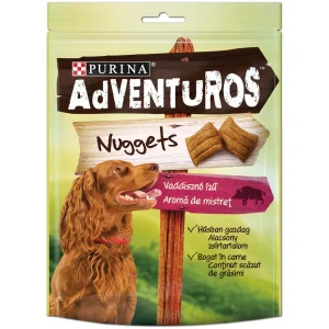 ADVENTUROS Nuggets, slasni jastučići s okusom veprovine, 90 g