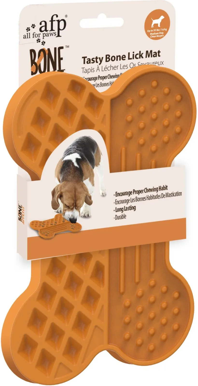 ALL FOR PAWS Bone Appetit Lick Mat Tasty Bone L, 28x19x1,5cm