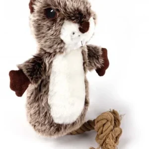 ALL FOR PAWS Classic Justin Beaver s konopcem, 39x19x11cm