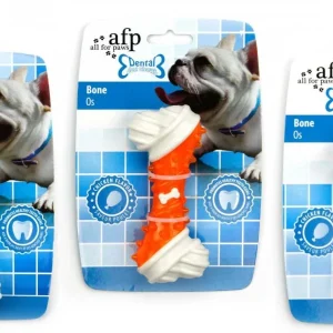 ALL FOR PAWS Dental Dog Chews Bone s okusom piletine, 13x5,5x5cm, razne boje