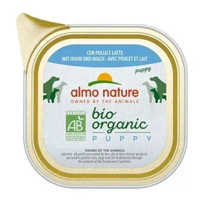 ALMO NATURE Bio Organic PUPPY, s piletinom i mlijekom, pašteta za pse, 100g