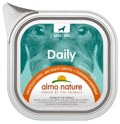 ALMO NATURE Daily, s teletinom i mrkvom, pašteta za pse, 100g