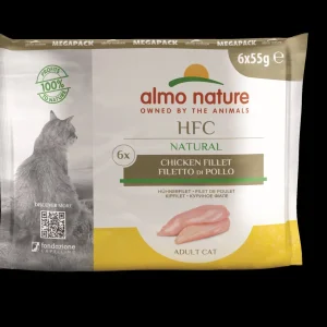 ALMO NATURE HFC Natural Megapack, pileći file u umaku, vrećice za mačke, 6x55g