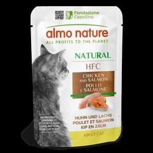 ALMO NATURE HFC Natural, piletina s lososom u umaku, vrećica za mačke, 55g