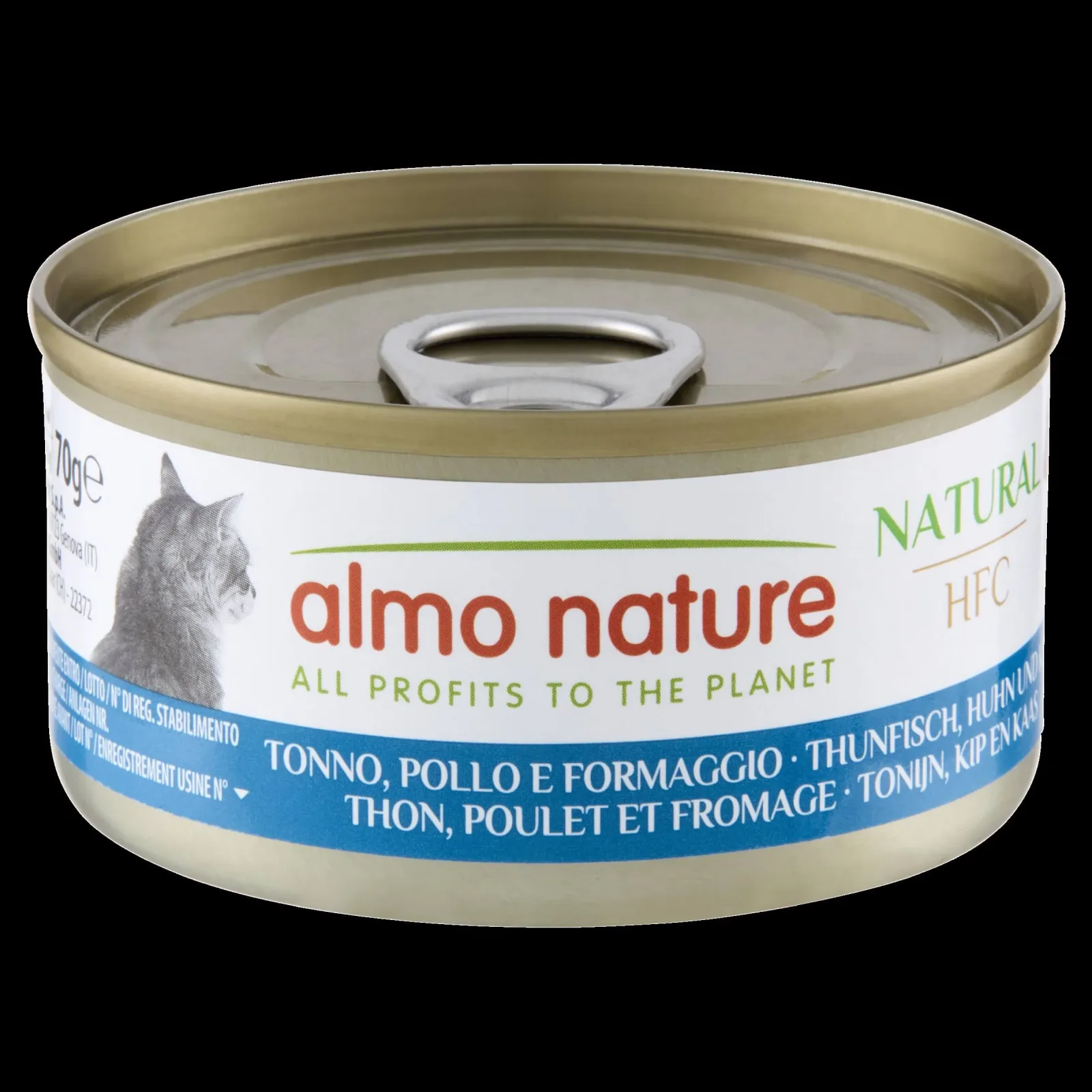 ALMO NATURE HFC Natural, tuna i piletina sa sirom, konzerva za mačke, 70g