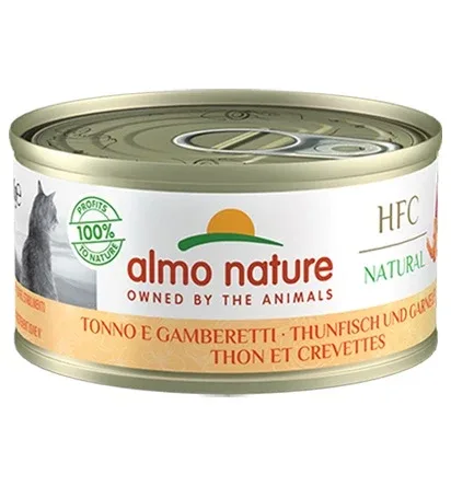 ALMO NATURE HFC Natural, tunjevina bogata račićima, konzerva za mačke, 70g
