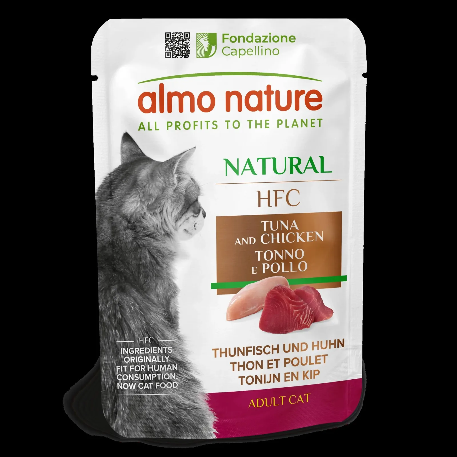 ALMO NATURE HFC Natural, tunjevina s piletinom u umaku, vrećica za mačke, 55g