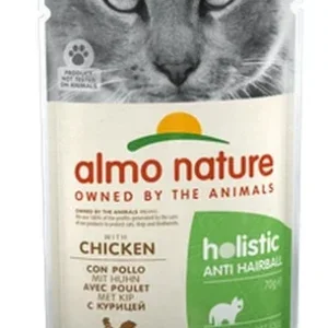 ALMO NATURE Holistic Anti Hairball, s piletinom, vrećica za mačke, 70g