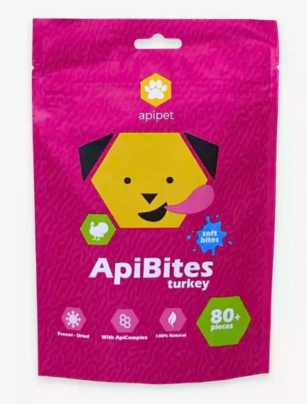 APIBITES Priiroden poslastice za pse i mačke s propolisom, puretina, 40g
