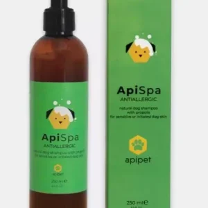 APISPA Antiallergic šampon za pse s osjetljivom kožom sklonim alergijama, 250ml