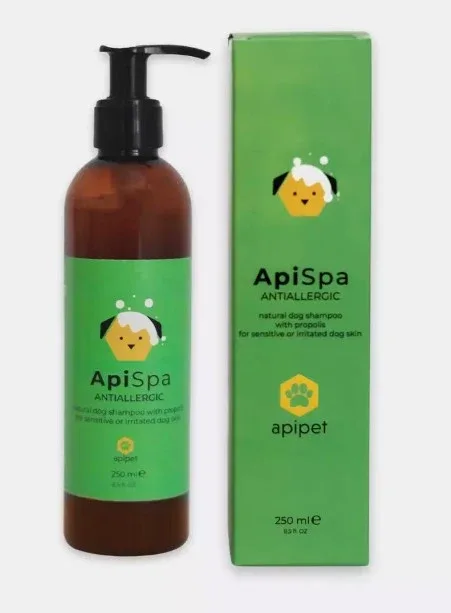 APISPA Antiallergic šampon za pse s osjetljivom kožom sklonim alergijama, 250ml
