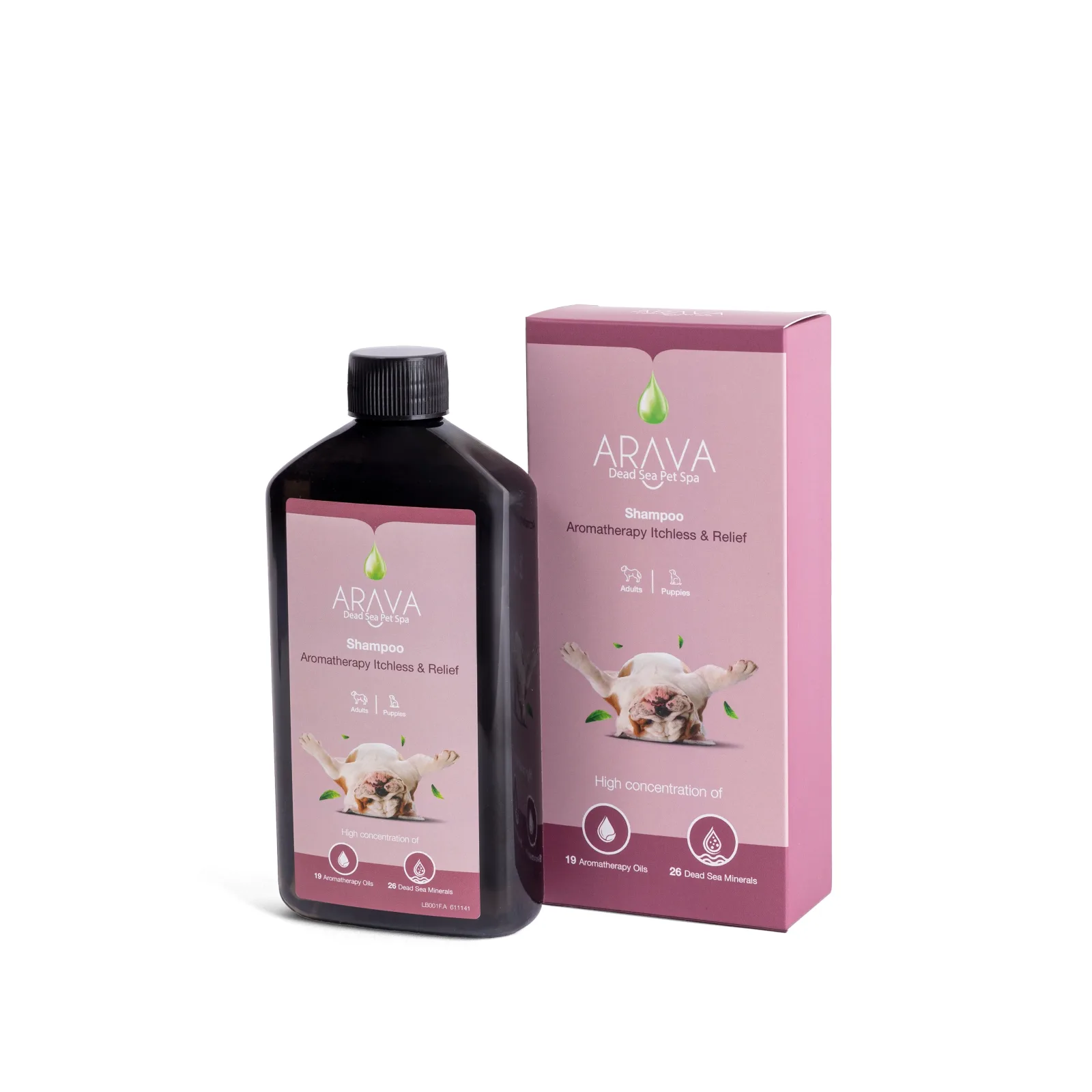 ARAVA Aromatherapy, šampon za pse i štence, za osjetljivu i nadraženu kožu 400ml - Image 2