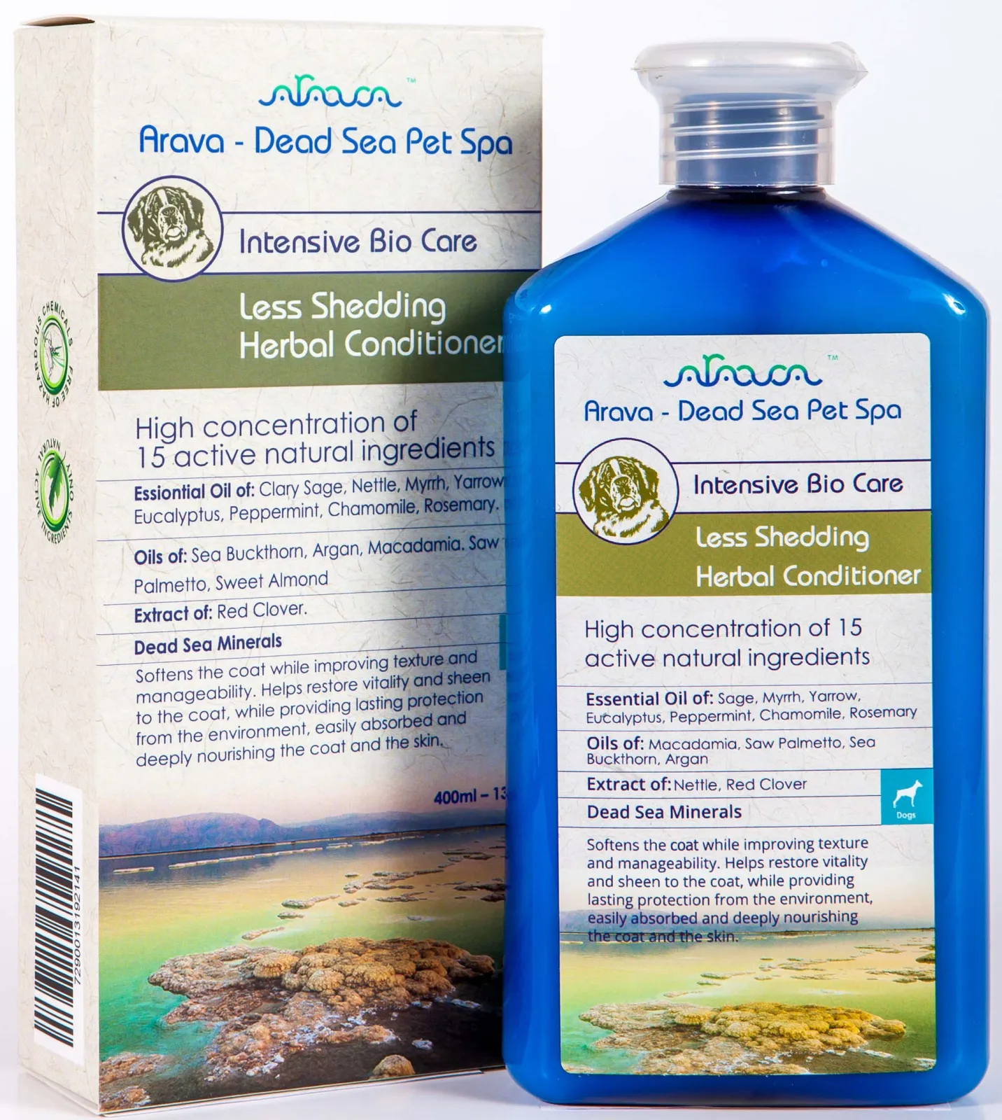ARAVA Less Shedding Herbal, biljni regenerator kao pomoć kod linjanja, 400ml