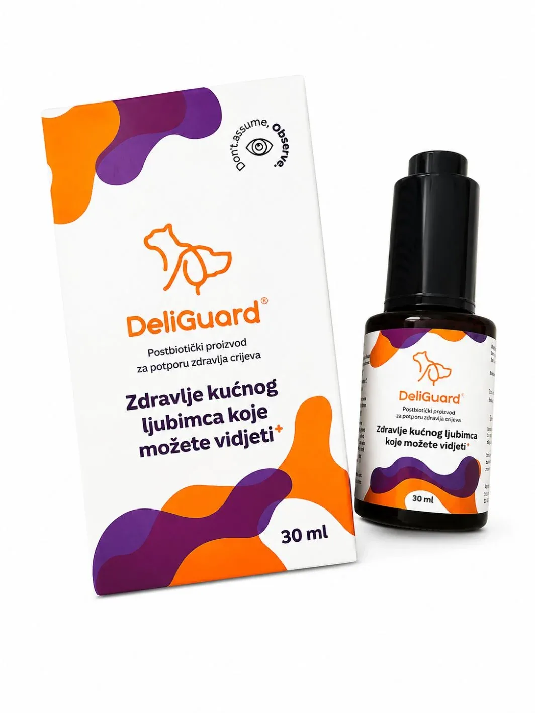BIODOSE DeliGuard, postbiotička tekuća dopunska hrana za pse i mačke, 30ml