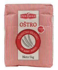 BRAŠNO OŠTRO T-400 5KG PODRAVKA
