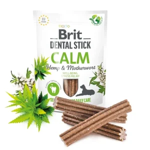 BRIT Calm, dentalna poslastica za pse s konopljom i dodatkom srčenice, 7kom