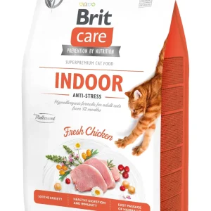 BRIT CARE Cat Indoor Anti-stress, bez žitarica