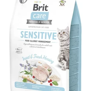 BRIT CARE Cat Insect Sensitive Food Allergy management, bez žitarica