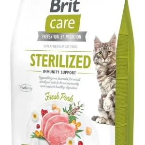 BRIT CARE Cat Sterilized Immunity Support, svinjetina, bez žitarica,