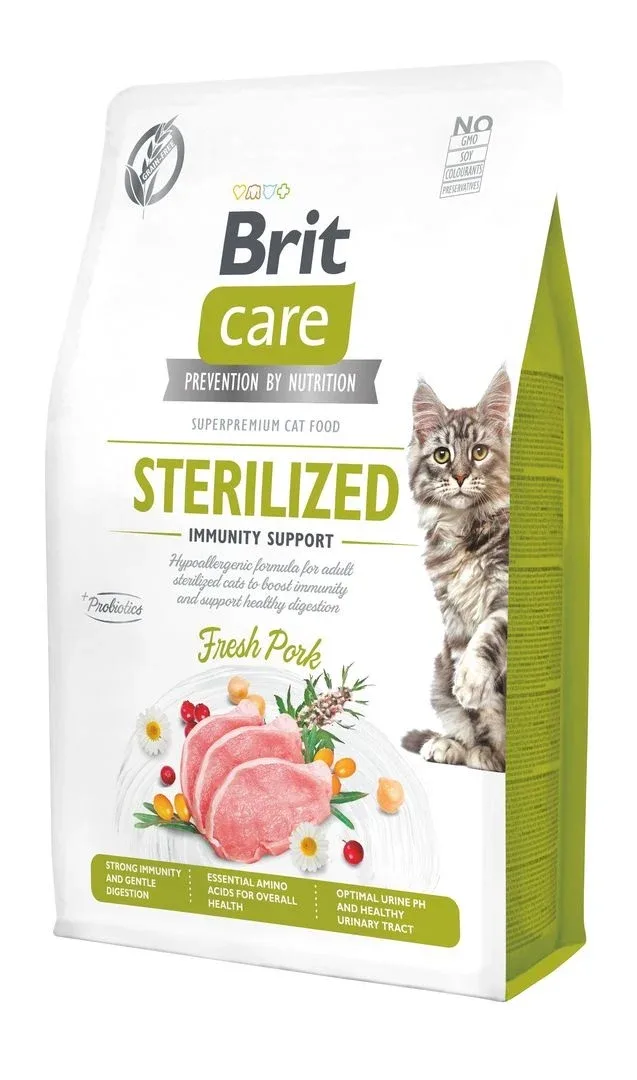 BRIT CARE Cat Sterilized Immunity Support, svinjetina, bez žitarica, - Image 2