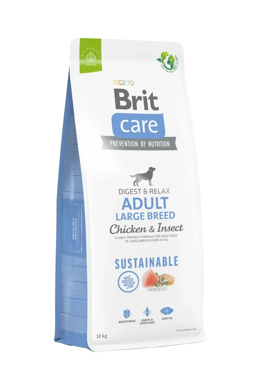 BRIT CARE Digestion & Relax Sustainable Large breed, piletina s insektima - Image 2