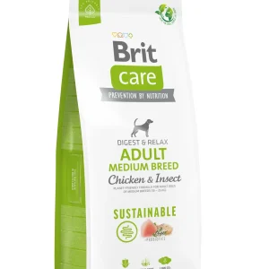 BRIT CARE Digestion & Relax Sustainable Medium breed, piletina s insektima