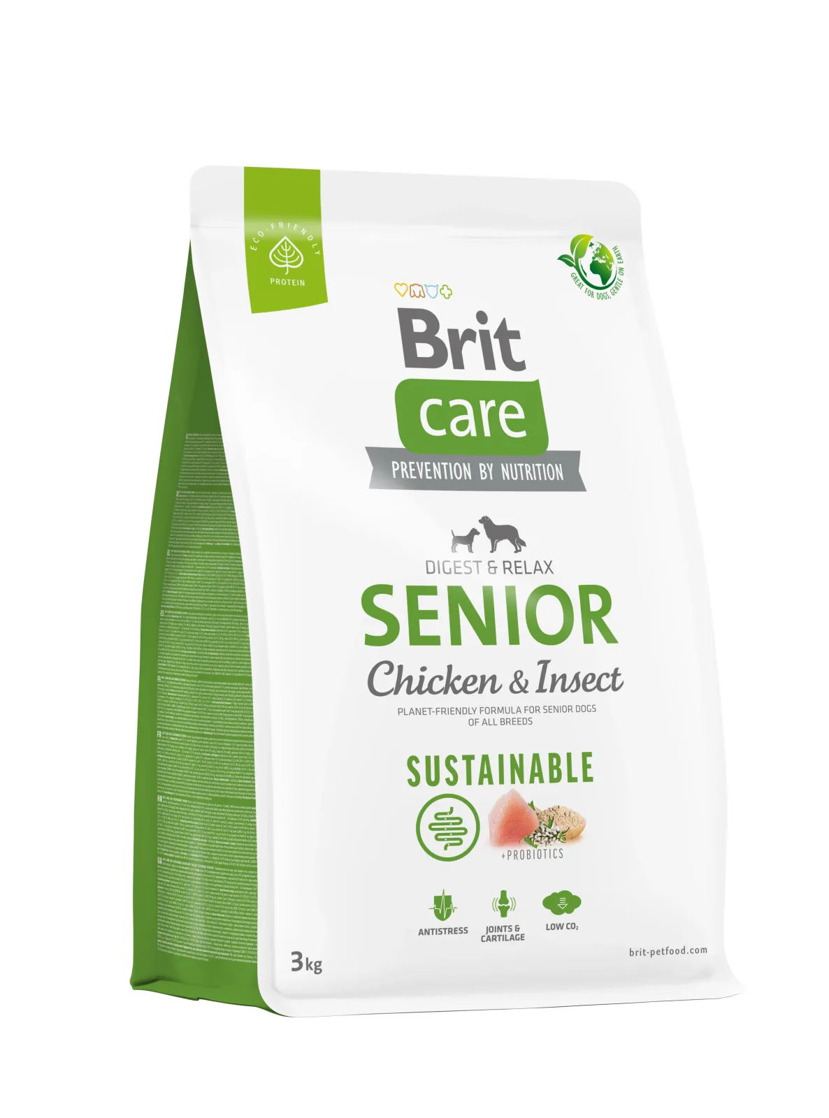 BRIT CARE Digestion & Relax Sustainable SENIOR, piletina s insektima - Image 2