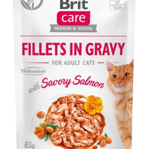 BRIT CARE Fileti lososa u umaku, za mačke, 85g