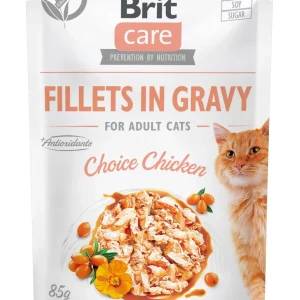 BRIT CARE Fileti piletine u umaku, za mačke, 85g