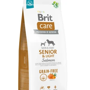 BRIT CARE Grain-free Skin&Coat SENIOR & Light, losos i krumpir, bez žitarica