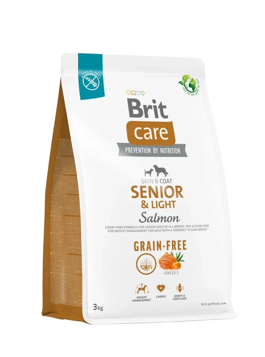 BRIT CARE Grain-free Skin&Coat SENIOR & Light, losos i krumpir, bez žitarica - Image 2