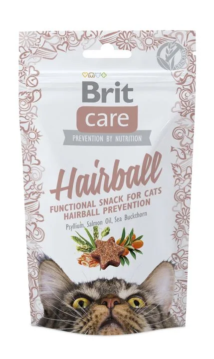 BRIT CARE Hairball, funkcionalna sočna poslastica s pačetinom, bez žitarica 50g