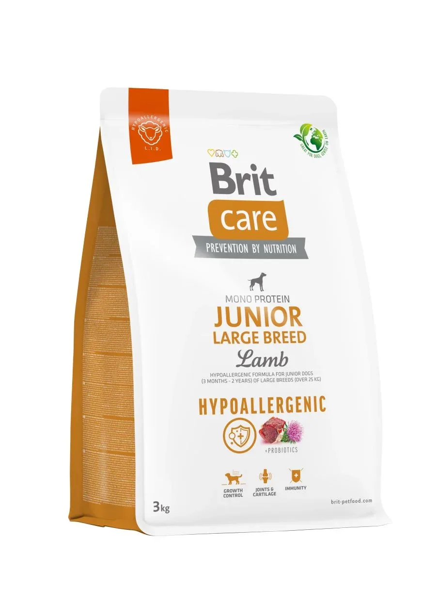BRIT CARE Hypoallergenic Monoprotein Large Breed JUNIOR, janjetina i riža - Image 2