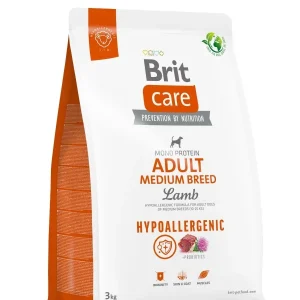 BRIT CARE Hypoallergenic Monoprotein Medium Breed, janjetina i riža