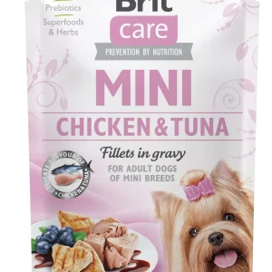 BRIT CARE Mini, fileti piletine i tune u umaku, 85g
