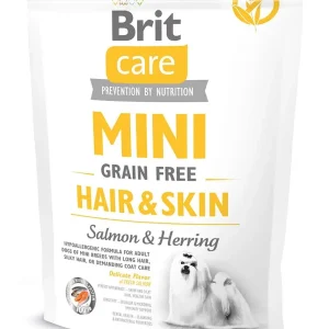 BRIT CARE MINI Hair&Skin Losos i Haringa, bez žitarica