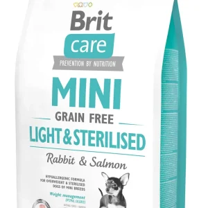 BRIT CARE MINI Light & Sterilized Kunić i Losos, bez žitarica