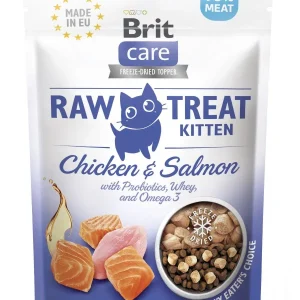 BRIT CARE Raw Treat KITTEN, piletina/losos, liofizir. poslastica za mačiće, 40g