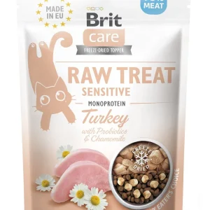 BRIT CARE Raw Treat Sensitive, puretina, liofizirana poslastica za mačke ,40g