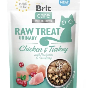 BRIT CARE Raw Treat Urinary, piletina/puretina, liofiz. poslastica za mačke, 40g