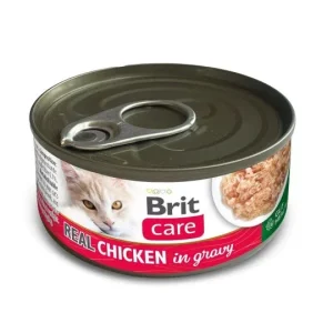 BRIT CARE Real, mesni komadići piletine u umaku, 80g