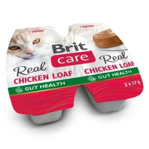 BRIT CARE Real, Štruca, mesni komadići piletine, 2x37g