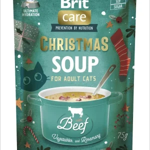 BRIT CARE Soup Christmas, juha za mačke, s govedinom, povrćem i ružmarinom, 75g