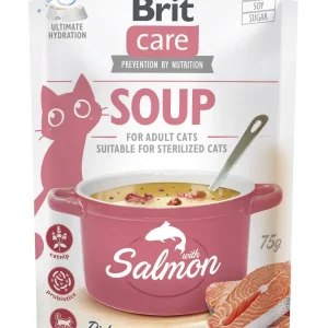 BRIT CARE Soup, juha za mačke, s lososom i catnipom, bez žitarica, 75g