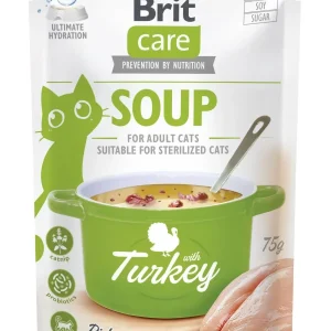 BRIT CARE Soup, juha za mačke, s puretinom i catnipom, bez žitarica, 75g