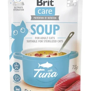 BRIT CARE Soup, juha za mačke, s tunjevinom i catnipom, bez žitarica, 75g
