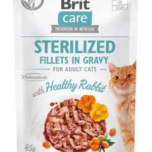 BRIT CARE Sterilised, fileti kunićevine u umaku, 85g