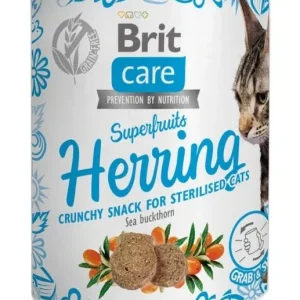 BRIT CARE Superfruits, haringa, hrskava poslastica bez žitarica, 100g