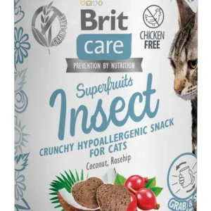 BRIT CARE Superfruits, kukci, hrskava poslastica, bez žitarica, 100g