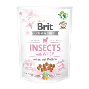 BRIT Crunchy PUPPY, poslastica, insekti sa sirutkom, s probioticima, 200 g